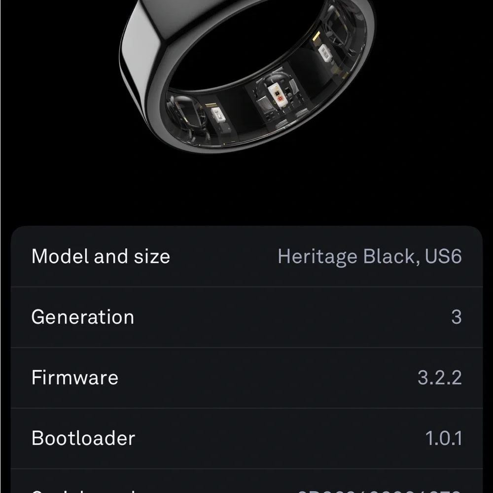Oura Heritage Black Ring